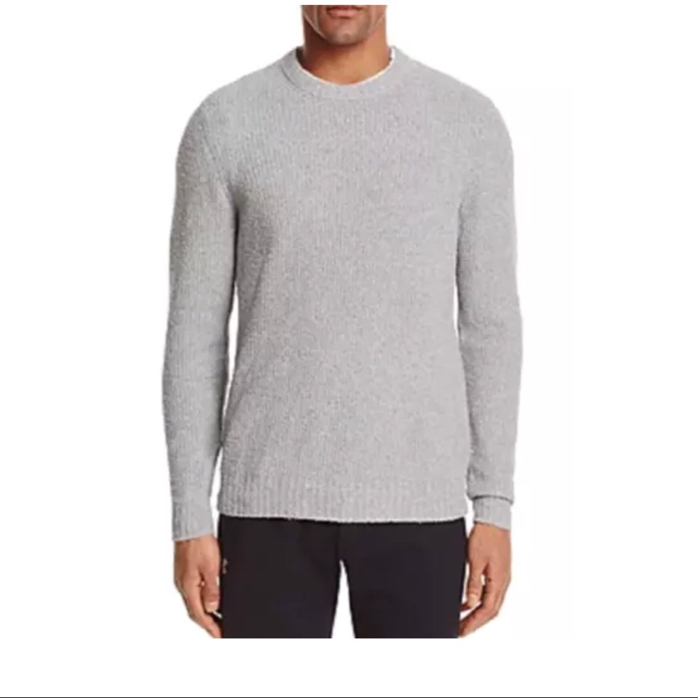 New men’s Bloomingdales Grey white Boucle Sweater